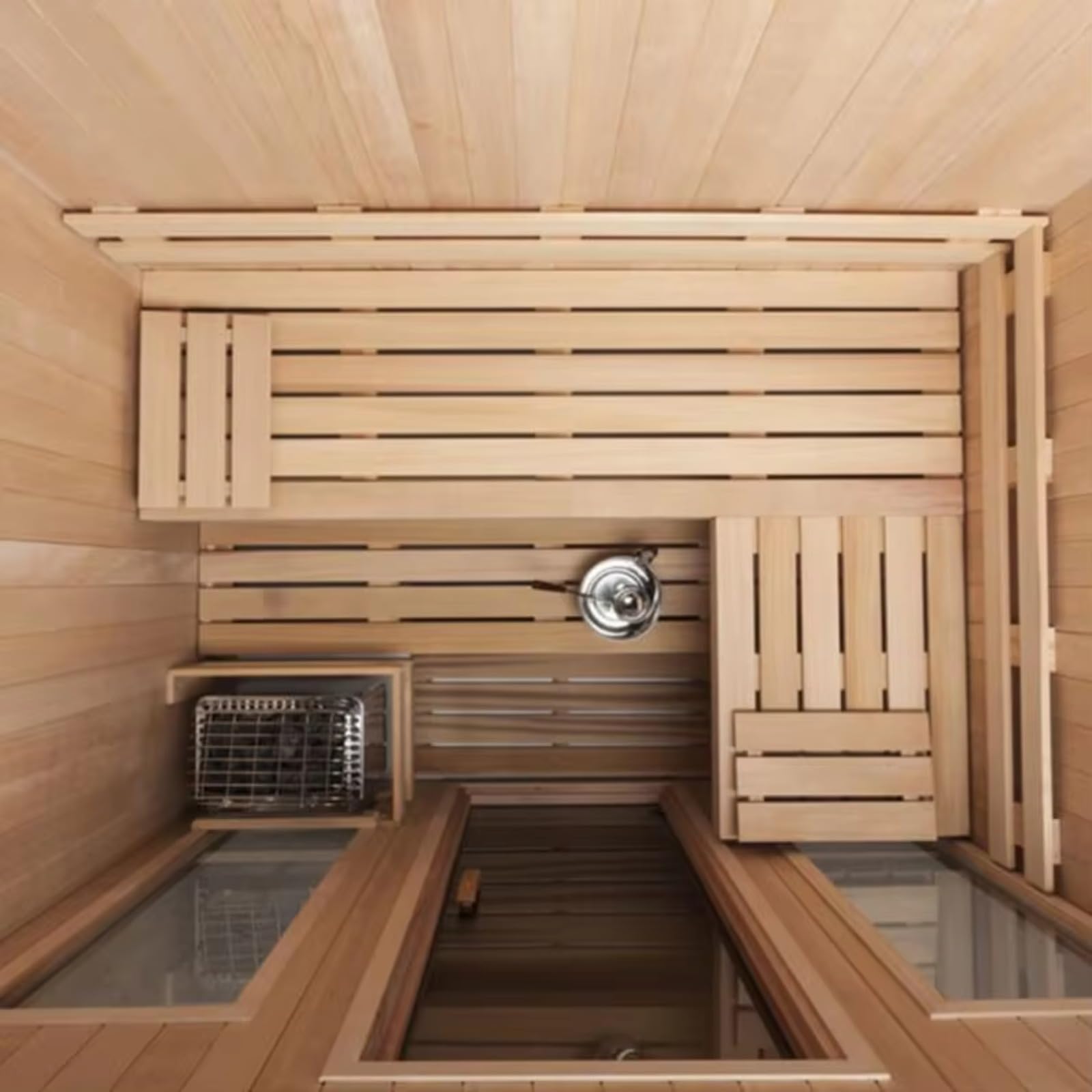Sauna wewnętrzna zewnętrzna