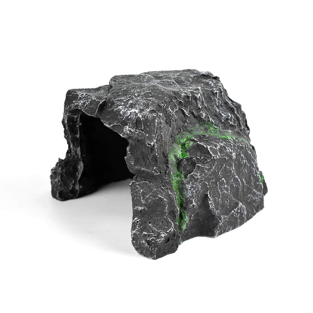 OMEM Reptil Verstecken Höhle Lebensraum Aquarium Harz Nest Dekoration Gecko Eidechse Spezielle Höhle Unterschlupf