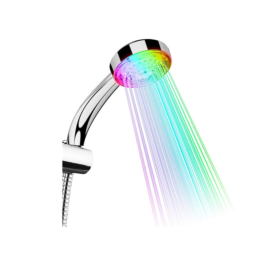 GLETSF Shower Head Stainless Steel Fall Resistant Handheld Wall Mounted High Pressure Saving Rainfall Shower