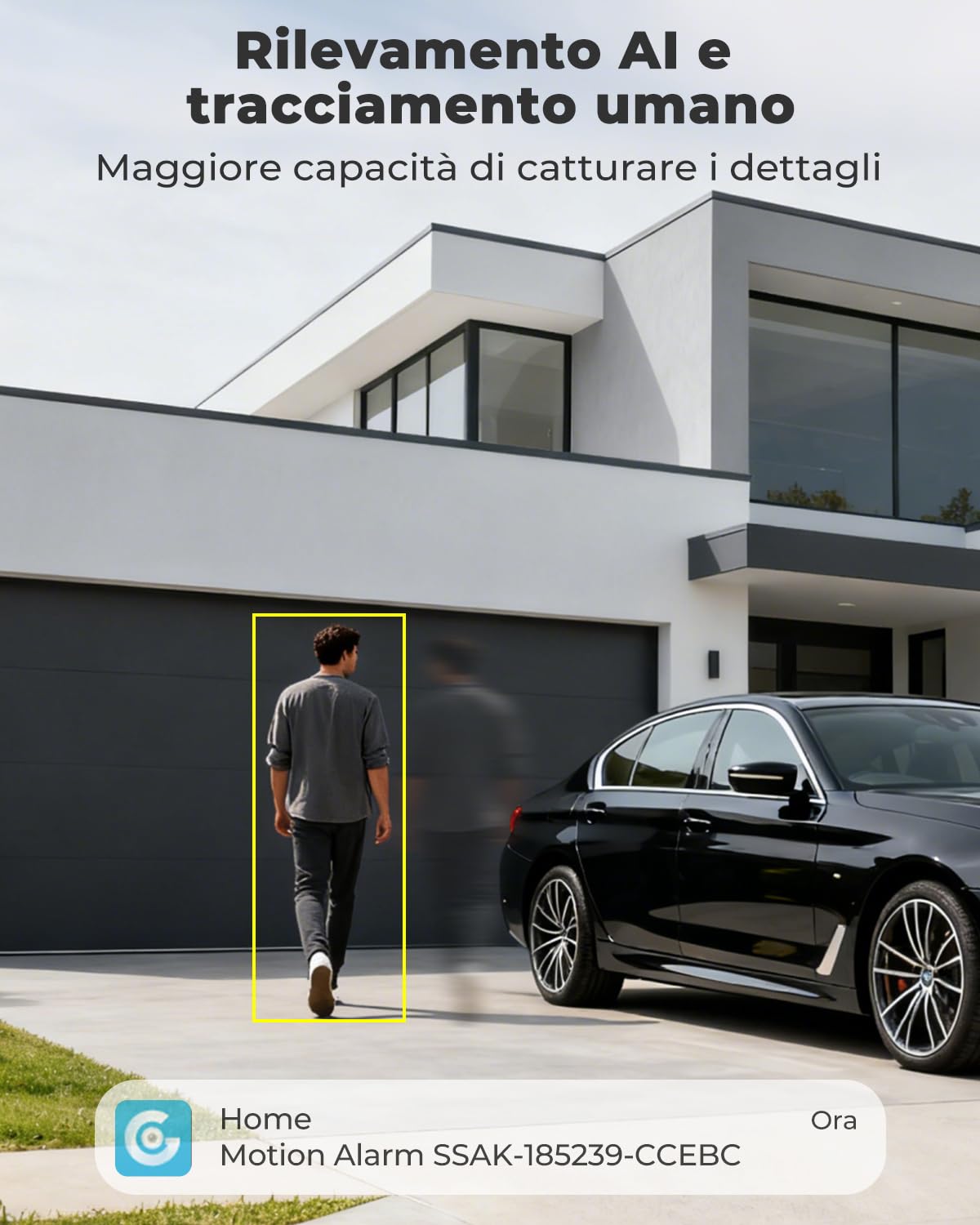 GENBOLT 2K AOV Solare Telecamera Wi-Fi Esterno Senza Fili | Registrazione 24/7 PTZ Videocamera Sorveglianza, Rilevamento AI a 90 piedi, 2,4/5GHz, 8W 10400mAh, Audio Bidirezionale, IP66