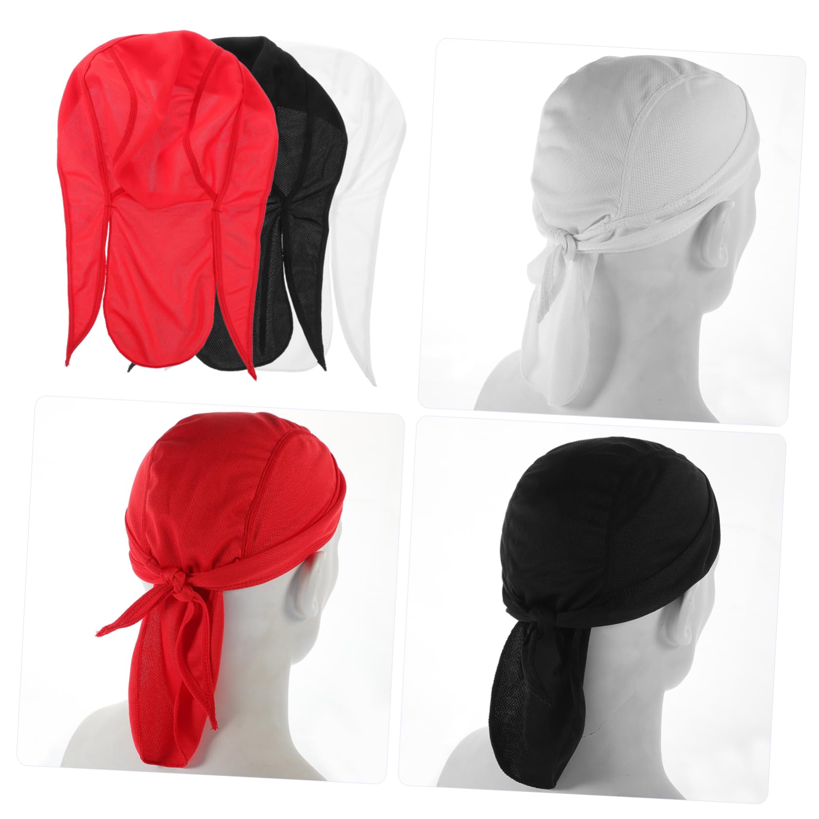 minkissy 4 Set Cappello con Protezione Solare Ad Asciugatura Rapida Berretto di Sicurezza Berretto da Ciclismo per Esterni Cappello da Pesca Unisex Berretto Sportivo con 3 Pezzi*4