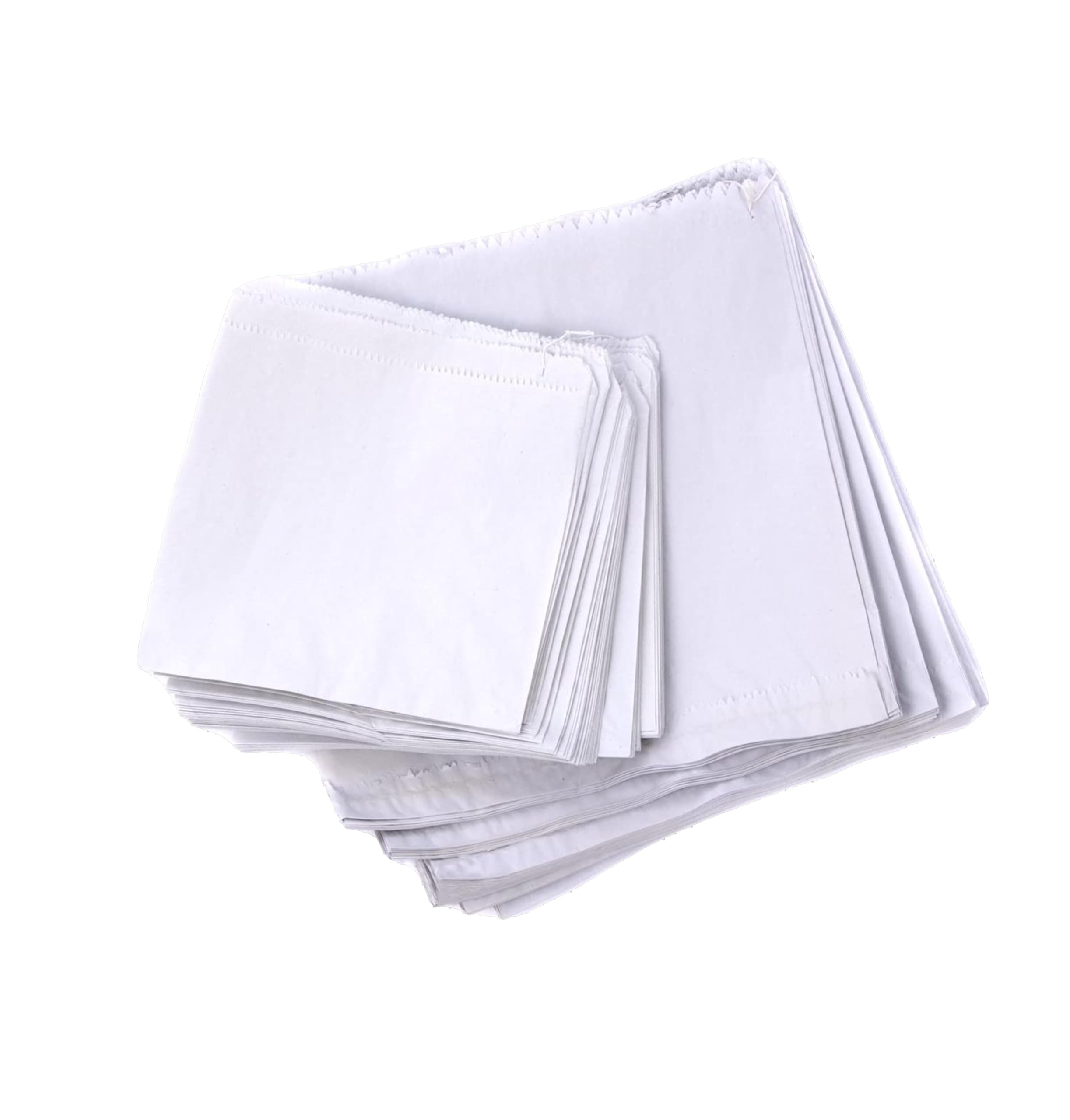 400 12" x 12" White Strung Paper Bags | Premium Quality UK Made Sulphite Paper Bags | Kitchen Food Sandwich Fruit Veg Storage Grocery Shop (400, 12x12)