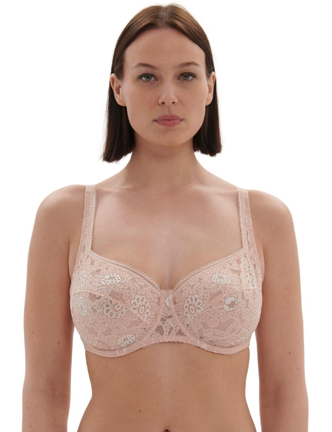 Simone Perele Womens 1e1313 Festive Square Neck Full Cup Bra
