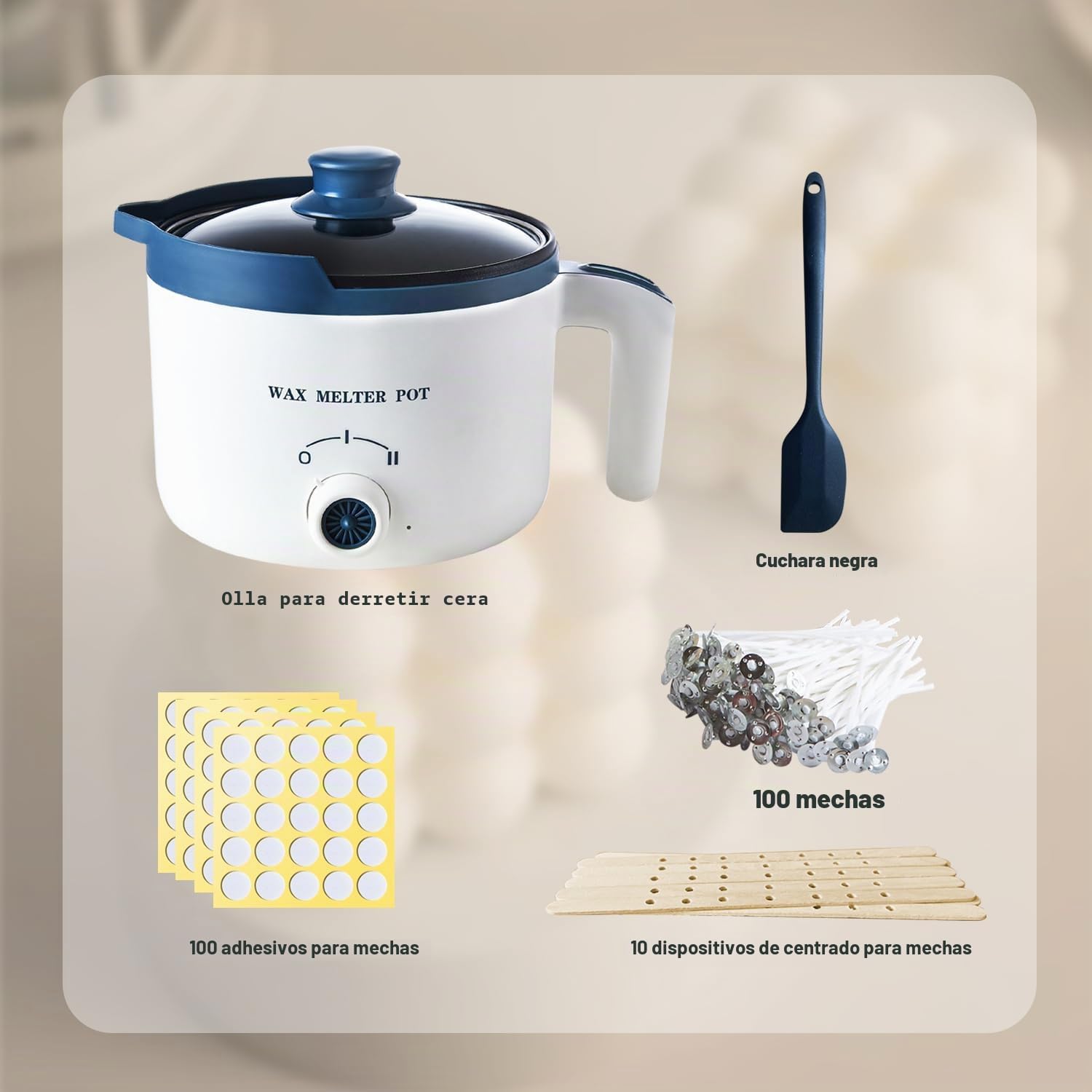 LINGQIAN olla para derretir cera para velas, olla de fusión de velas pequeña electrica con mango resistente al calor, fundidor de cera para velas para adultos
