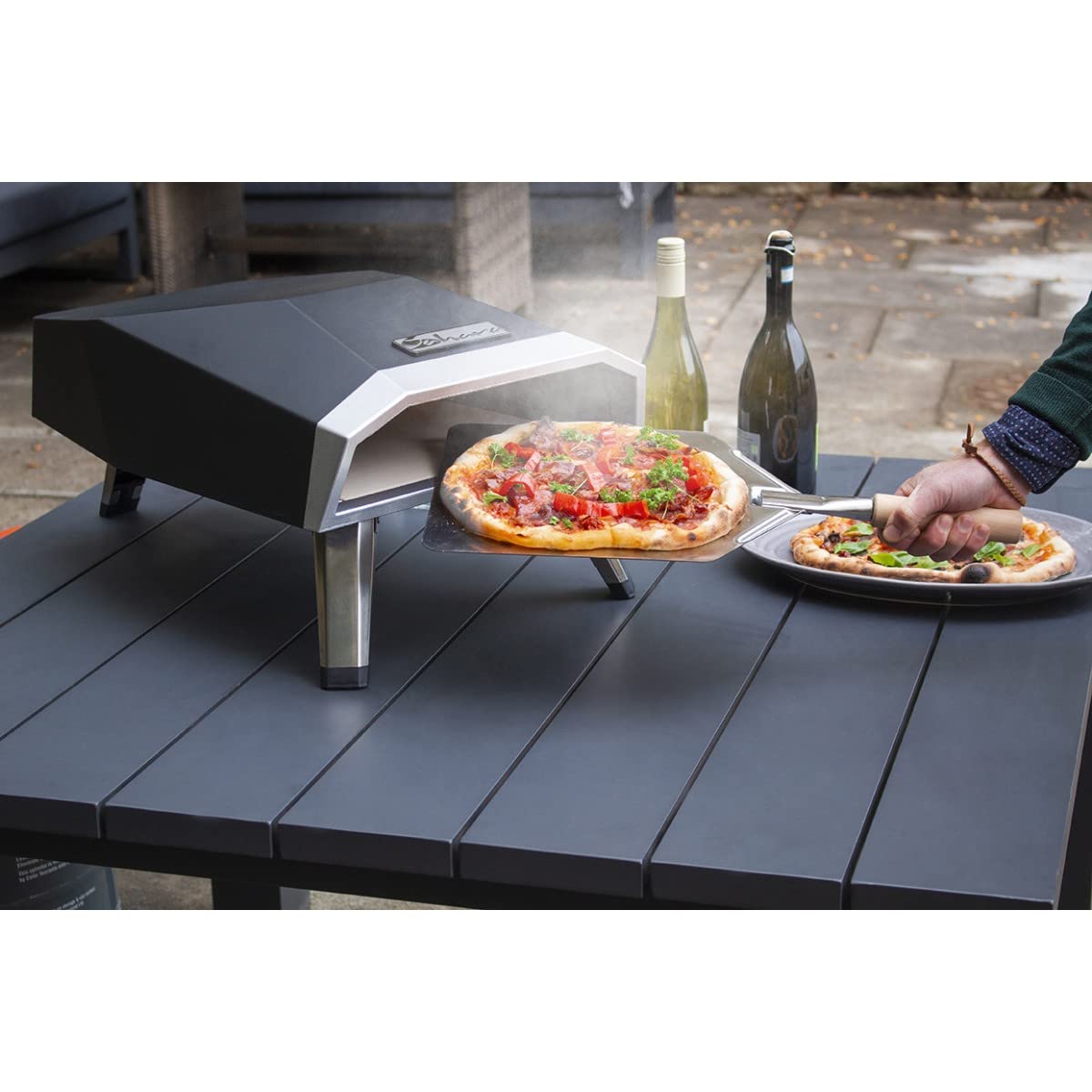 Sahara - Gas Pizza Oven Z12 450°C Portable Fire Stone Gas Hose Pre-Assembled 5 Year Warranty Outdoor Use