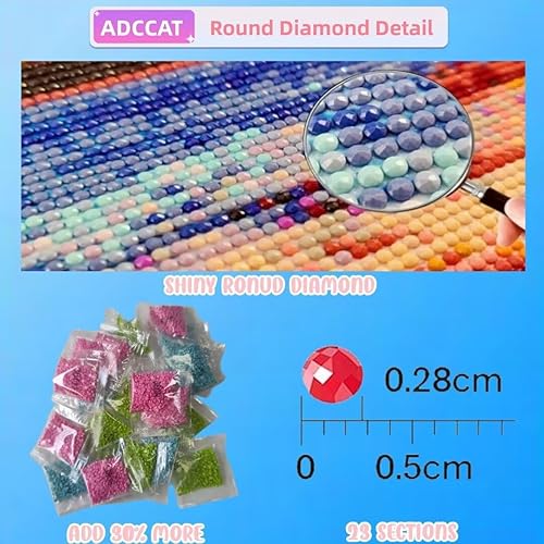 Miniatura 5 de Diamond Art Kits for Adults, 5D DIY Fantasy Flower Diamond Painting Kits, Cross Stitch Diamond Painting for Beginners, Diamond Painting Accessories,