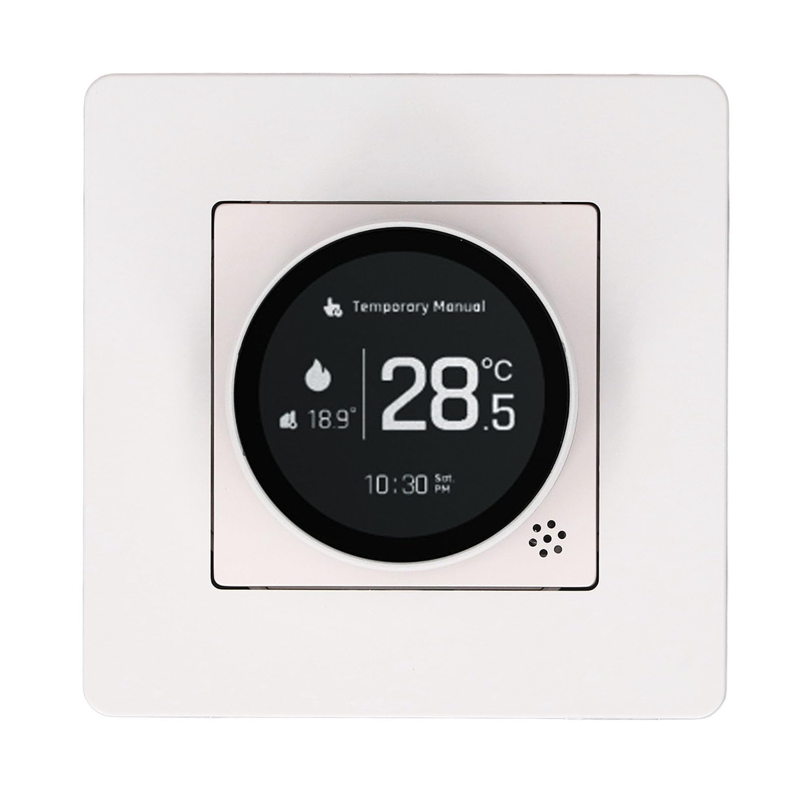 EMUKOEP Termostato Inteligente WiFi Símbolo Control de Aplicación Ahorro de Energía para Office Mall Stadium 95-245VAC Blanco