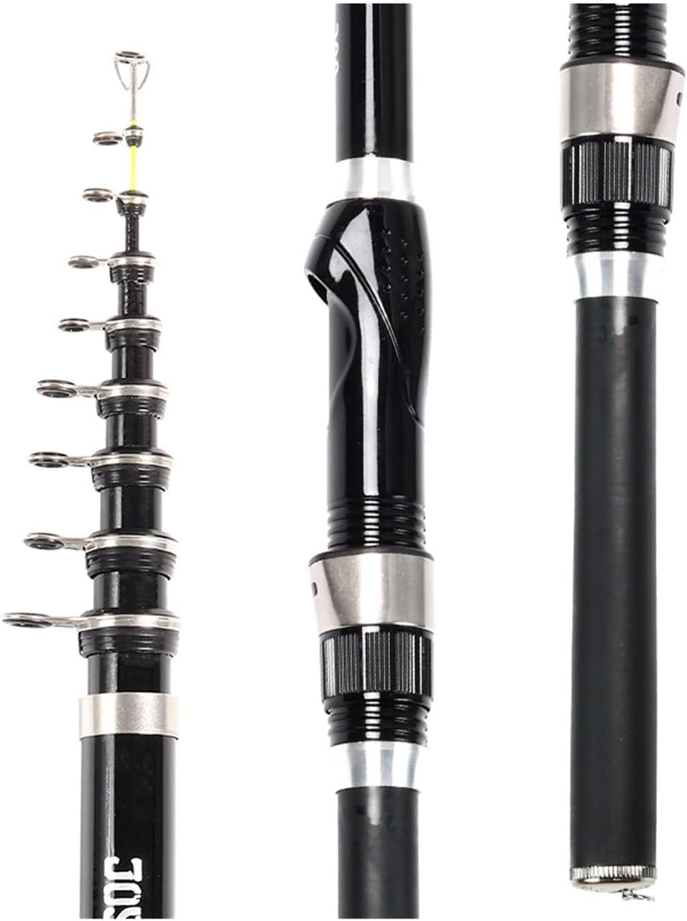 GRFIT Fishing Rod Telescopic Rock Fishing Rod Carp Feeder with Fly Carbon Fiber 2.7M 2.4M 2.1M 1.8M 1.5M Mini Seat Travel Reel Portable Fishing Rod