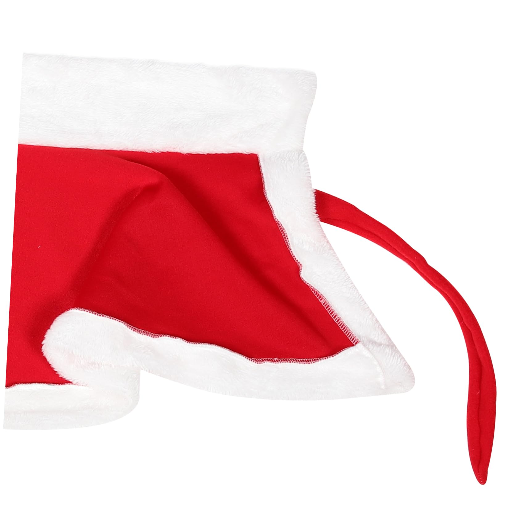 VALICLUD Costume da Babbo Natale per bambina Addobbi per l'albero di Natale borsa natalizia in tessuto non tessuto natalizi per costume natalizio per rosso