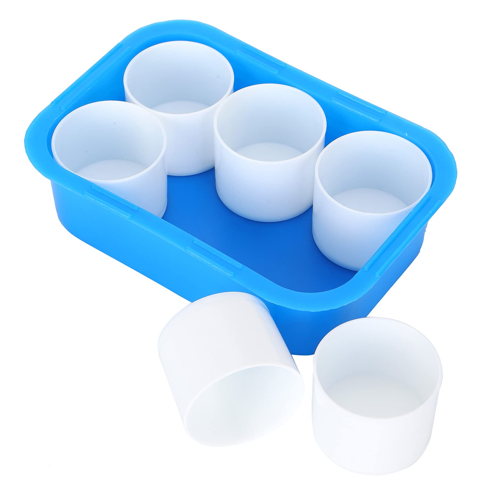 HERCHR Paint Cup Set, 6Pcs Paint Cups Acrylic Art Plastic Paint Containers Paint Mixing Cups for Hold and Mix Paint with Paint Cup Caddy