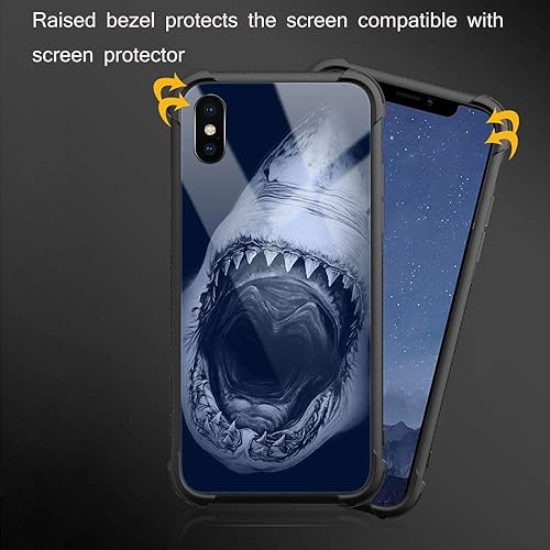 Miniatura 3 de Funda para iPhone Xs Max, de cristal templado 9H para iPhone Xs Max, diseño a prueba de golpes, antirrayones, para Apple iPhone Xs Max de 6.5
