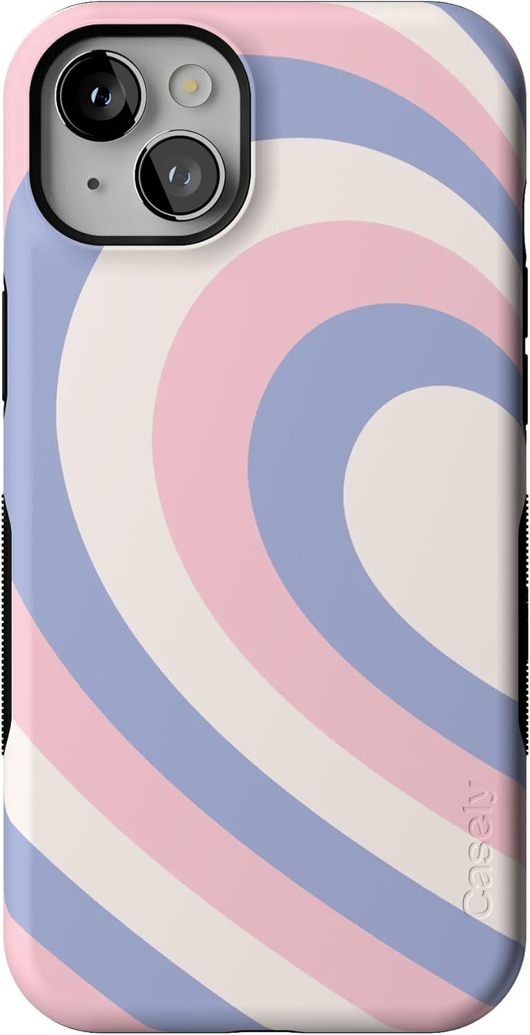 Casely iPhone 14 Plus Case | Half of My Heart (Left) | Friendship | Compatible with MagSafe | Bold Protective Case Design