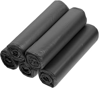 Vaguelly 5rolls Biodegradable Garbage Bags Thickened Trash Bags for Kitchen and Bathroom Sturdy Easy-tearing with Eco-friendly Waste Disposal
