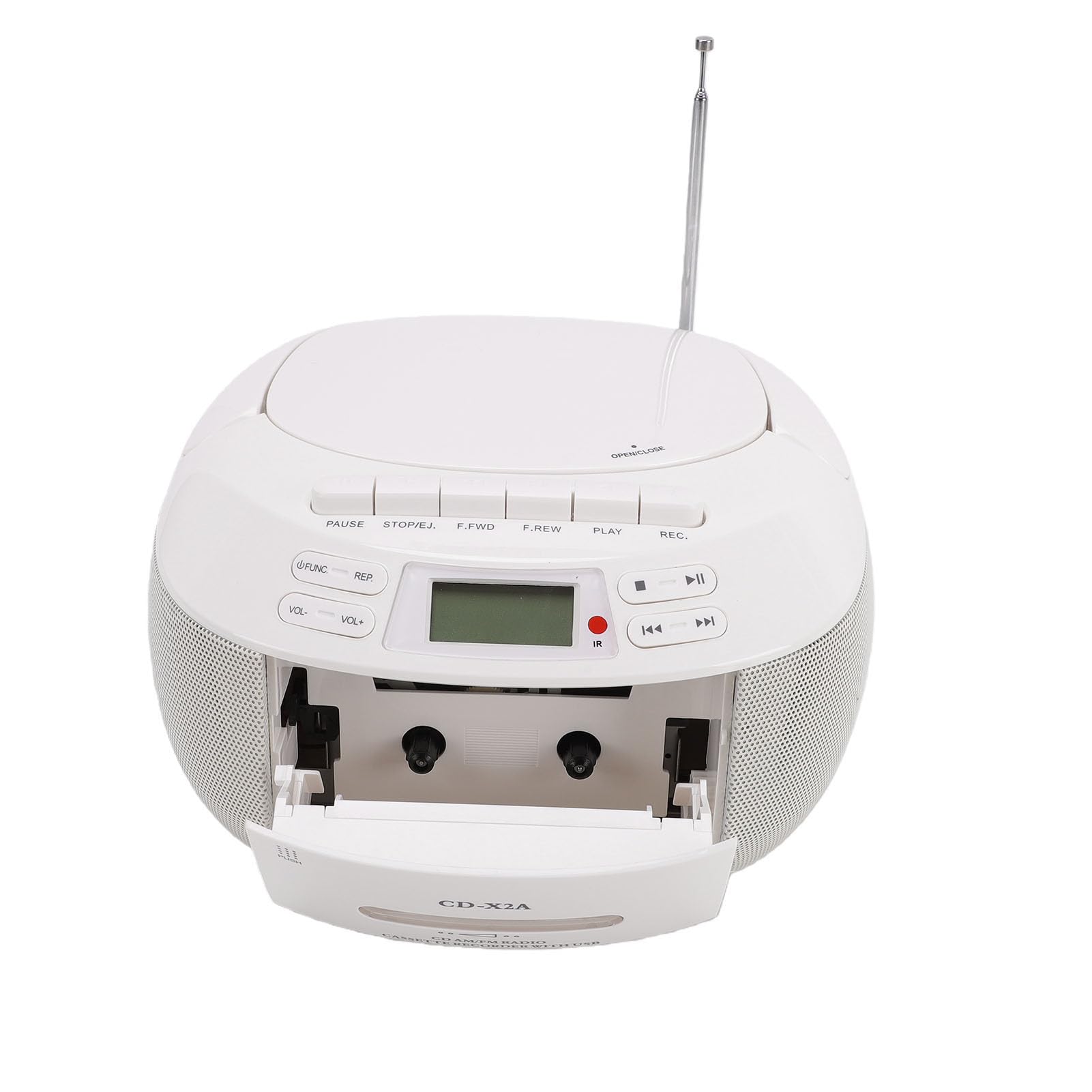 Luocute Przenośny Odtwarzacz CD i Kaset z Bluetooth 5.1, Radio AM FM (wtyczka UE)