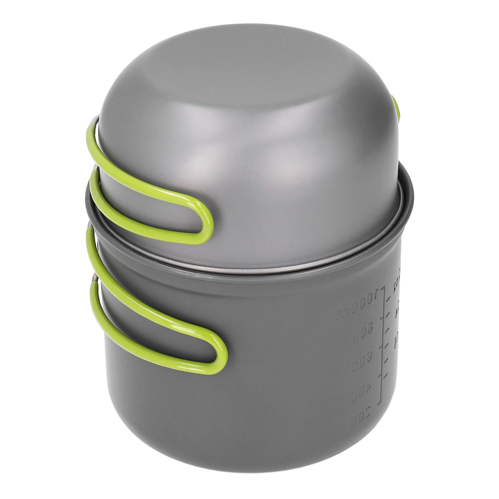 QERLONG Camping Pot Kit Multi Layer Anti Scalding Design Cookware Mess Kit for Outdoor Hiking