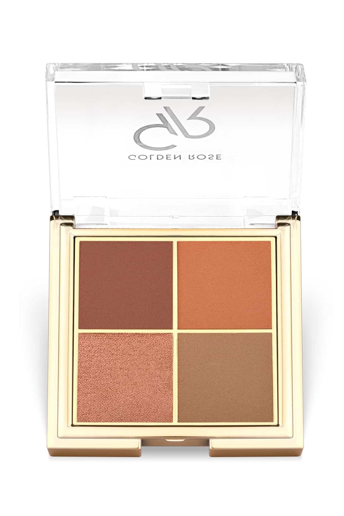 GOLDEN ROSE Quattro Eyeshadow Palette No:05 Red Brick