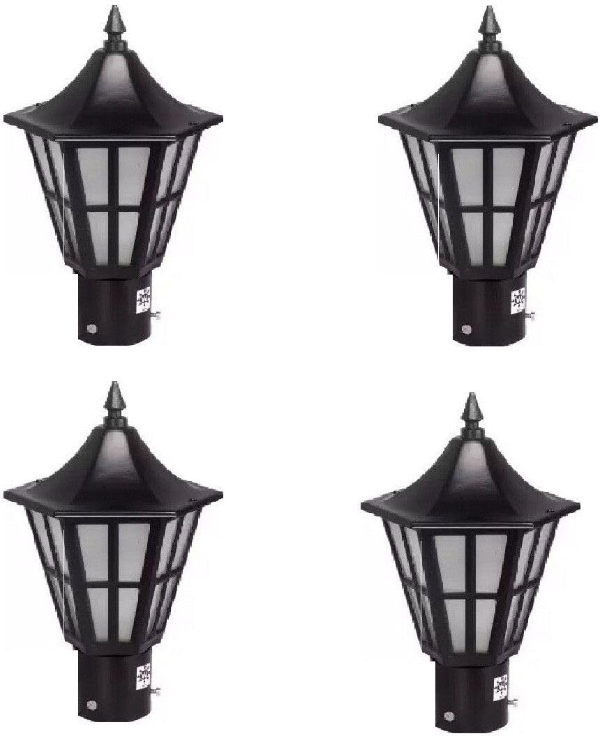 Areezo Modern Black GATE Light for Home Decor, Outdoor, Waterproof Without Bulb (Pack of 4)-image-27