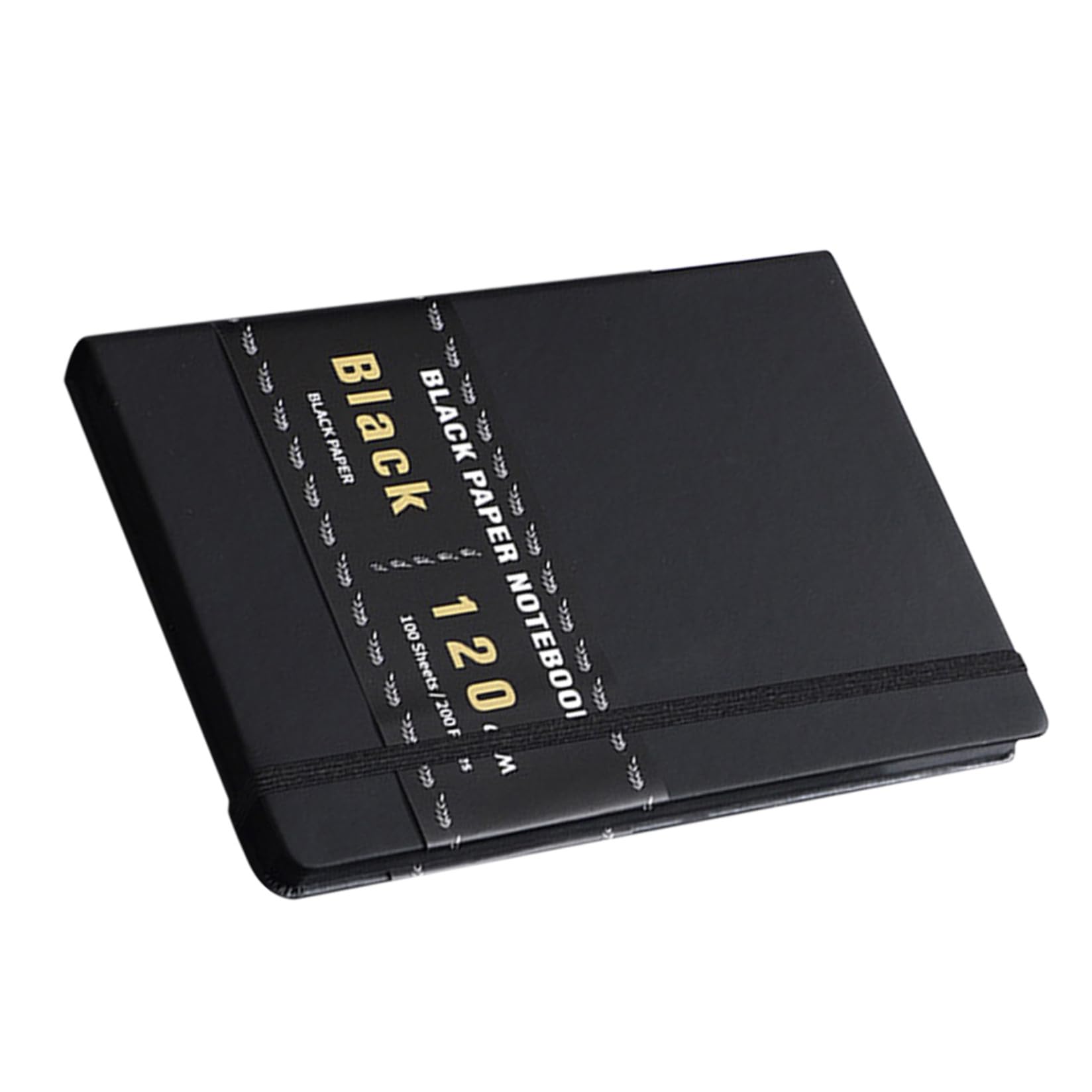 Baluue Quaderno per Disegno Facile da Trasportare Carta Nera 200 Pagine Formato A5 Design Vintage, per Progetti Creativi e Journaling