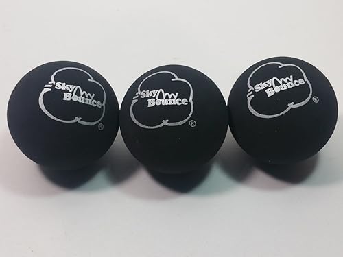 SKY BOUNCE Juego de 12 balonmano negro (1 docena)