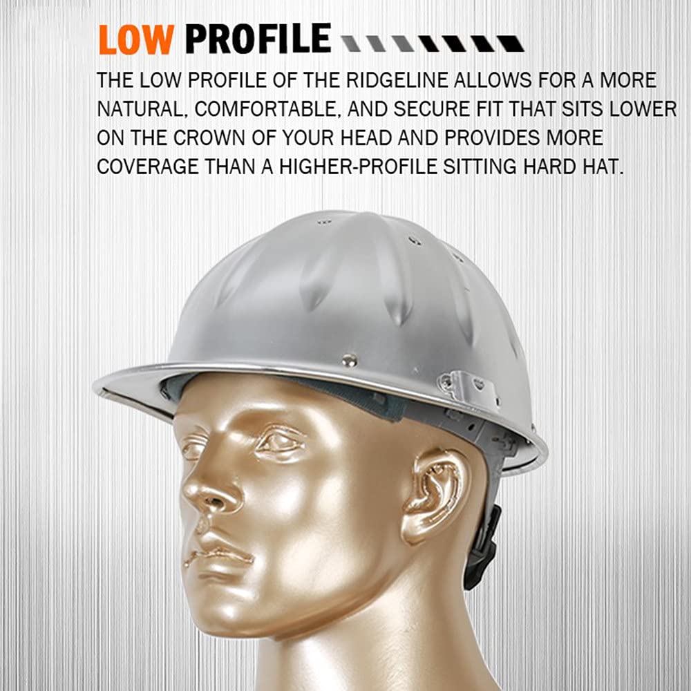 Casco de Seguridad, Cascos de construcción Casco de Seguridad de Aluminio Casco de Seguridad Ajustable La Parte Superior es más Segura y eficaz para Evitar pinchazos