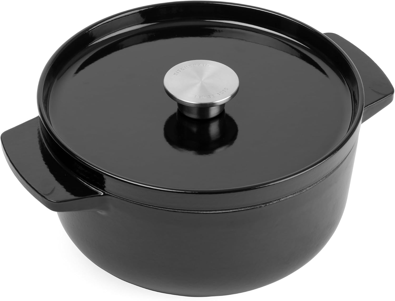 KitchenAid Cast Iron Ø 22cm/3.3 Litre Casserole with Lid