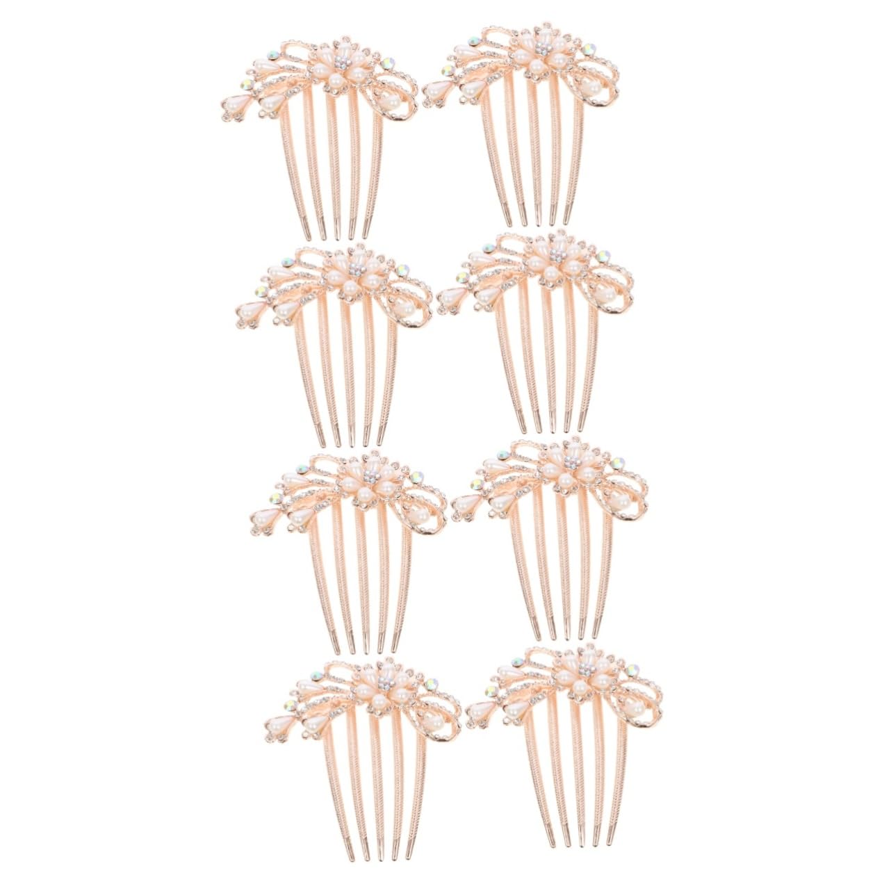 Healeved 4 Set Di Splendidi Pettini Per Con Fermaglio Per Strass Semplici Ed Eleganti Per Occasioni Nuziali E Di Nozze 2 Pezzi * 4