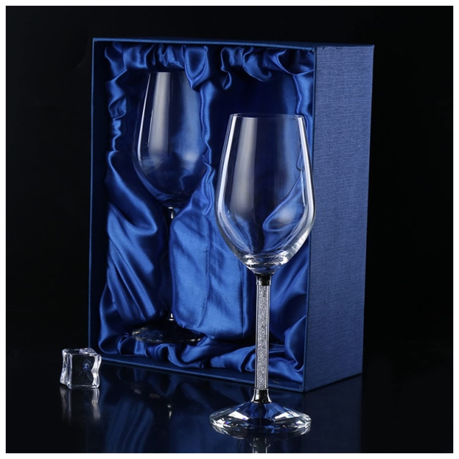 Bicchiere Da Vino Goblet Red Wine Glasses Set Set Salone regalo for uso domestico Stile europeo Piccolo regalo creativo di lusso di lusso di cristallo bicchieri di champagne Bicchiere Da Vino Rosso (