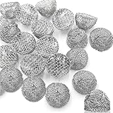 0.67 Inch 50pcs Pipe Screens Filters, 17mm Stainless Steel Metal Bowl Pipe Screen