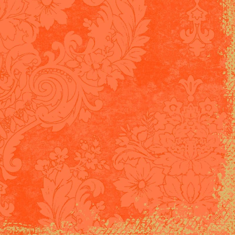 300 Duni Classic-Servietten 40 x 40 cm Royal Sun Orange