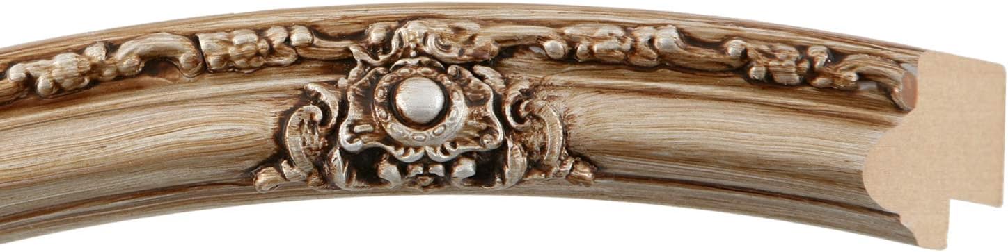 OVALCREST Oval Beveled Wall Mirror for Home Decor - Jefferson Style - Silver - 24x30 Outside Dimensions