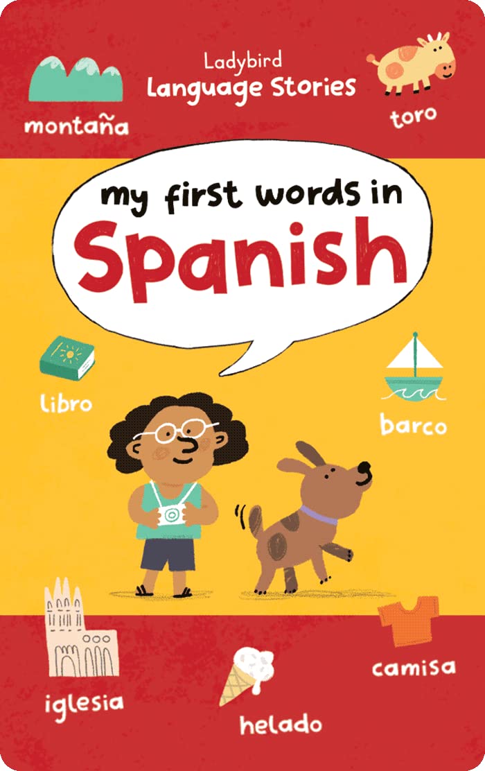 Ladybird Language Stories: My First Words in Spanish – Kids Audio Card for Use with Player & Mini All-in-1 Audio Device, Educational Screen-Free Listening with Interactive Learning, Ages 5+