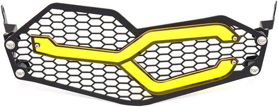 Headlight Grille Guard Covers Front Lamp Protector Compatible with BMW F750GS F850GS 18-20 (Yellow)