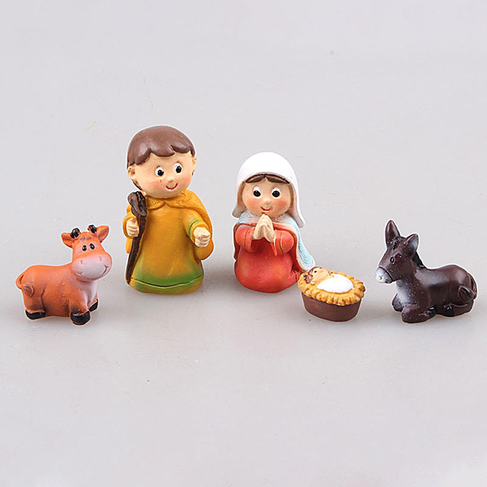 Statua Sacra Famiglia,Presepe di Natale, Set