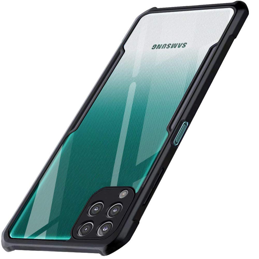 TheGiftKart Back Cover Case for Samsung Galaxy F62 (Polycarbonate, TPU | Shockproof | Crystal Clear | Transparent Back | Black Bumper) (B08Y6M4KZ5) Amazon Price History, Amazon Price Tracker