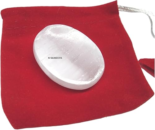 GEMSCITE Piedras de preocupación del pulgar piedras preciosas metafísicas cristal curativo Reiki para hombres y mujeres regalo FENG Shui energía