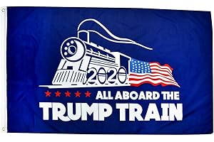 Treasure Gurus 3x5 All Aboard the President Donald Trump Train 2020 Flag...