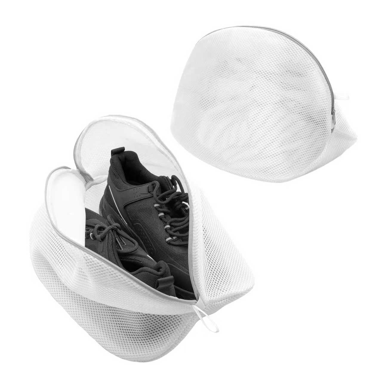 2 PCS Shoes Washing Machine Bag, Trainer Washing Machine Bag, Shoes Wash Bags, Mesh Laundry Bags for Sneakers, Socks, Bras, Ideal for Storage and Travel