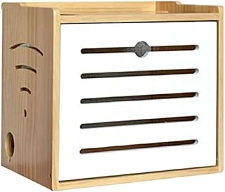 Router Storage Box,Wireless Wall-Mounted WiFi Storage Box Cable Organizer Box Decorative Storage Rack for Bedroom, Living Room Routers