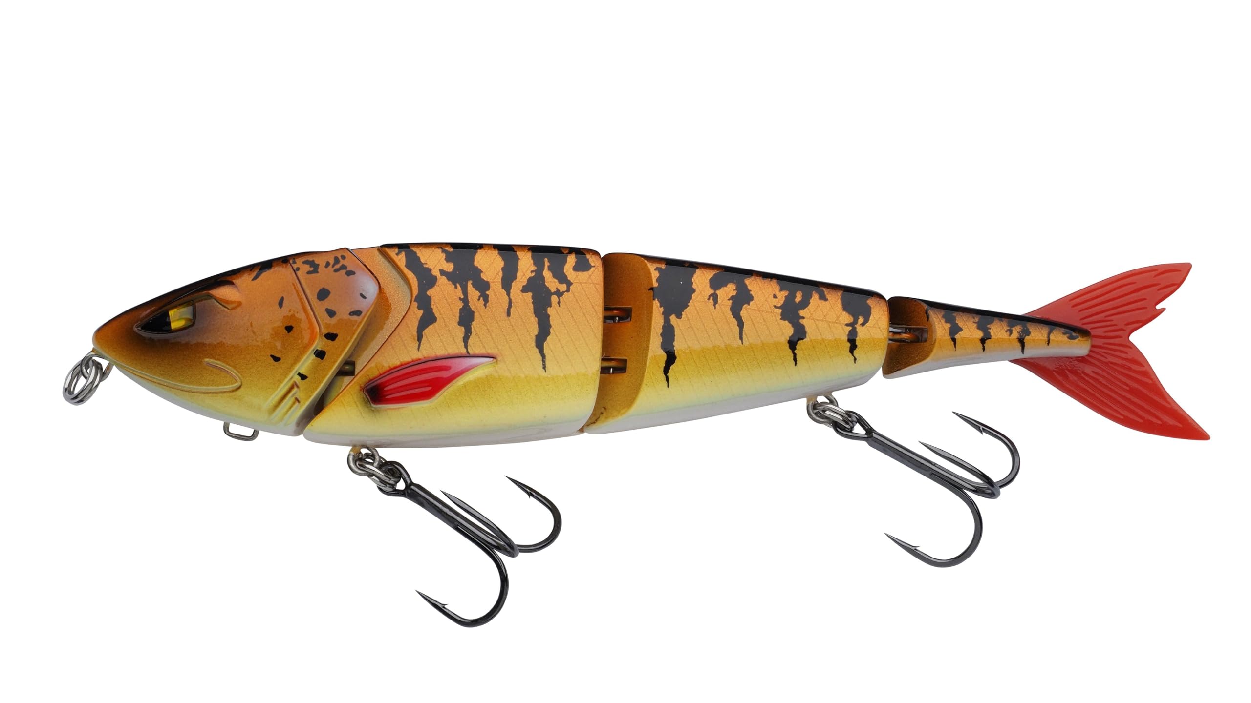 Berkley Zilla Swimmer 4-Piece Fishing Bait | S-Curve Action for Pike | Klip Lok® System for Adjustable Depth | Fusion19 Treble Hooks | 0.5–1.5 m Depth Predator Lure | 19 cm | 45 g | Motoroil Burbot — image 1