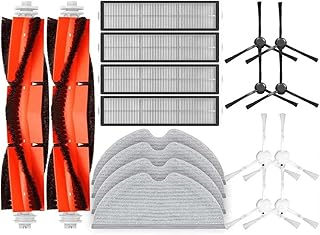 SteFik Main Side Brush Hepa Filter Spare Parts. Compatible for Dreame Bot D10S / D10S Pro Robot Vacuum Cleaner, Robotic Floor Cleaner Accessory Kit.