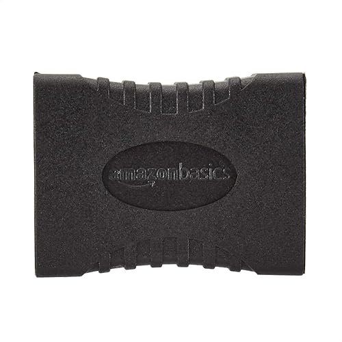 Miniatura 3 de Tienda Basics Adaptador de acoplador HDMI hembra a hembra (paquete de 2), 1.142 x 0.866 in, negro