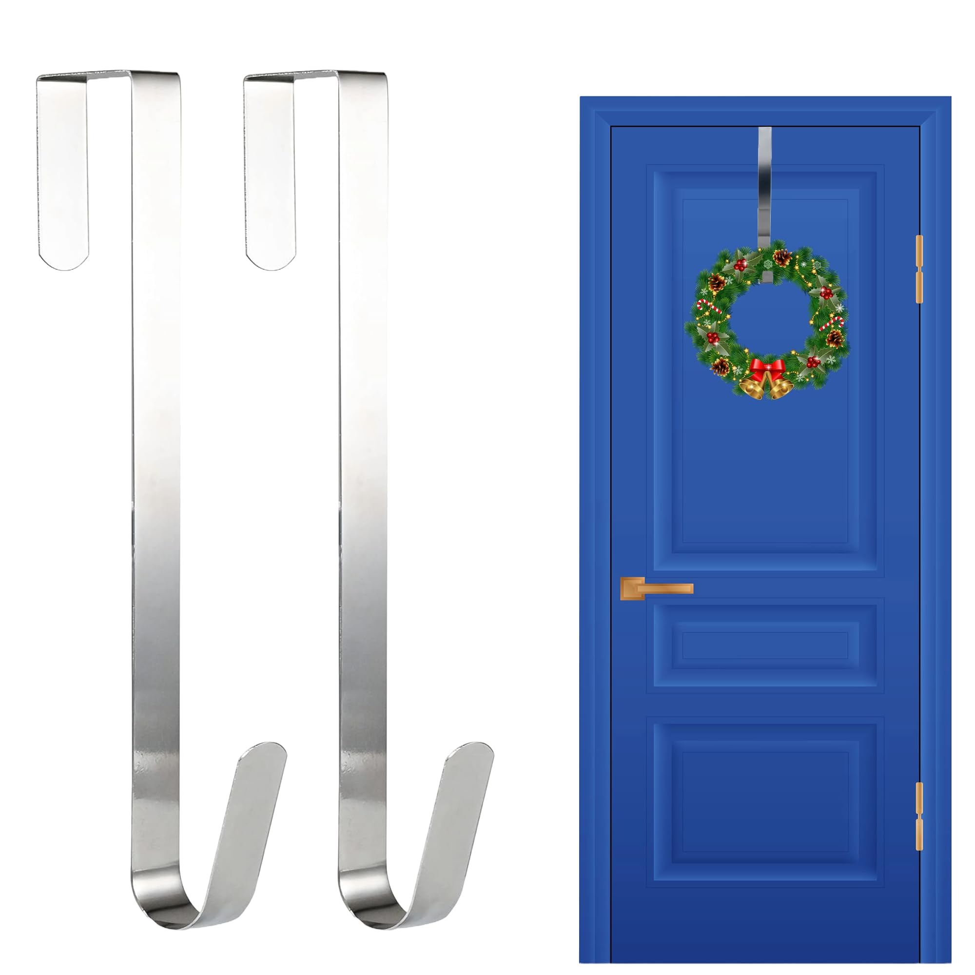 SHATCHI 2Pcs Christmas Wreath Door Hanger