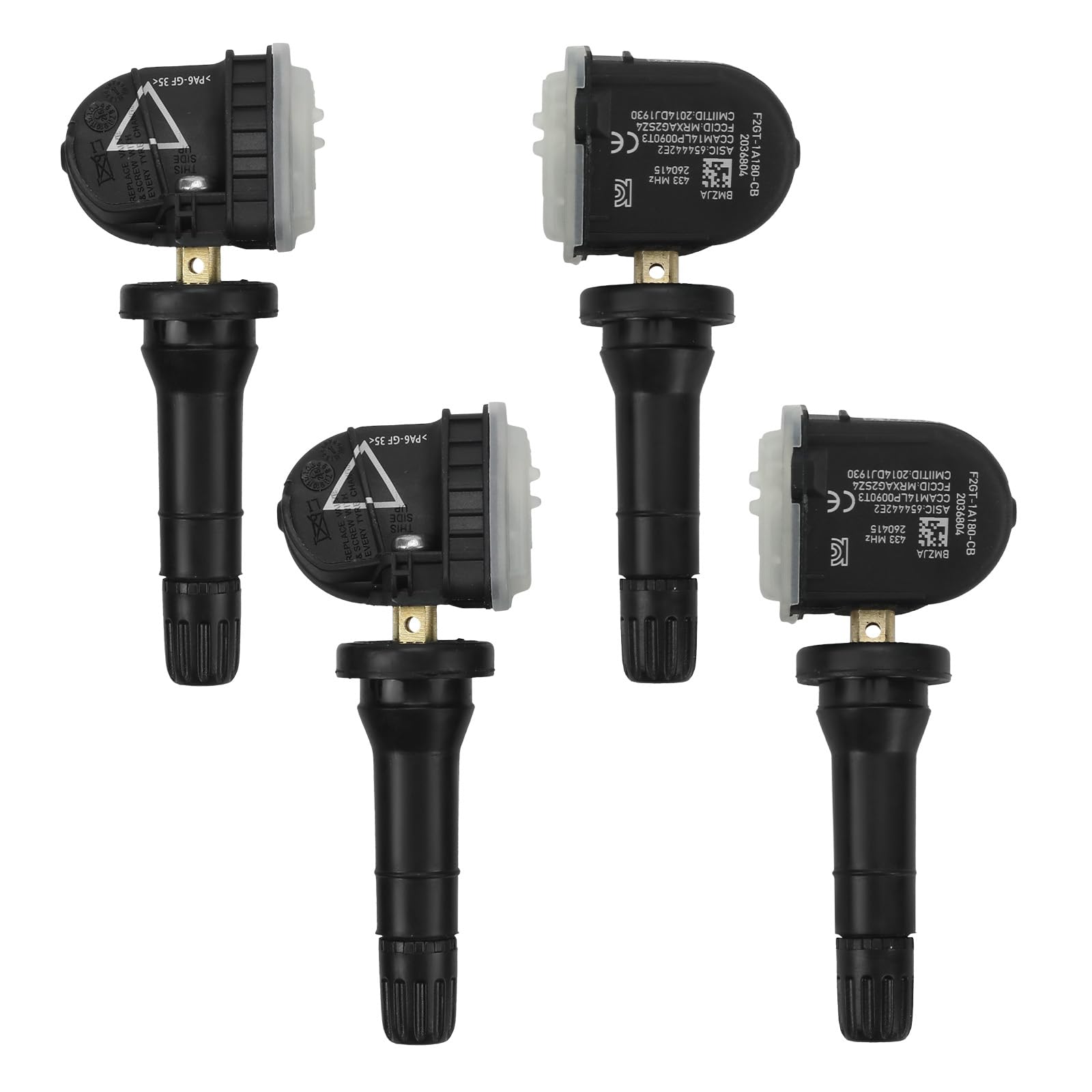 Reifendrucksensor Kompatibel mit Ford Galaxy S-Max Edge Fiesta Mondeo Mustang, TPM Sensor RDKS TPMS Reifendruckkontrolle Sensor 2318453 5291383 2036804-4 Stück