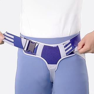 WNGJZZYC Braguero Hernia Inguinal, Protector de Hernia Ajustable para Hernia, Tejido Cómodo y Transpirable, con Almohadilla de Compresión Removible, Soporte para Hernia Inguinal Individual(X-Large)