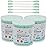 HOMEFOX Green Cotton Swabs Spiral - 600 Count Organic Cotton Buds Double Side Tightly Wrapped Cotton Tips Paper Stick Soft Gentle Lint-Free Cruelty-Free, Round & Spiral (Green)