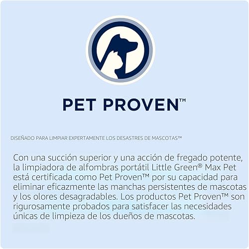 Miniatura 2 de BISSELL® Little Green® Max Pet Limpiador Profundo Portátil para Alfombras y Tapicería, Detallador para Carro/Auto, con Herramienta Autolimpiante