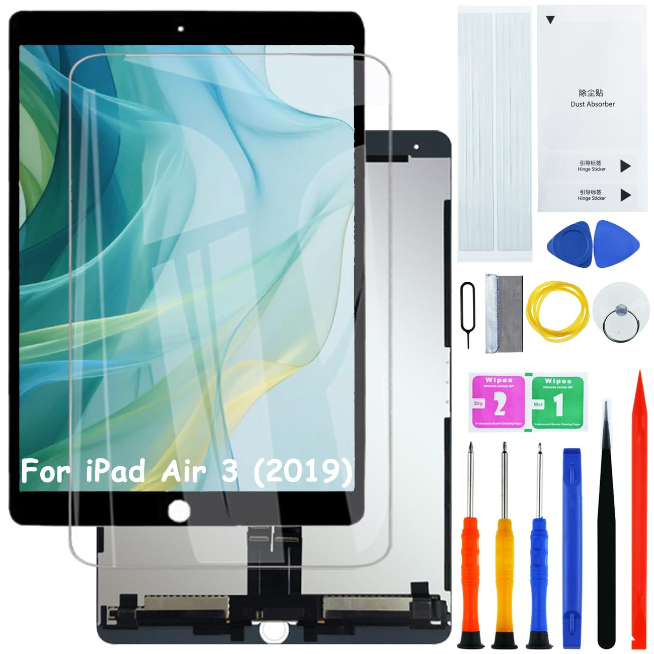 H&LYCYJ Pantalla LCD para iPad Air 3 (2019) A2153 A2123 A2154 A2152 LCD pantalla de repuesto con kit
