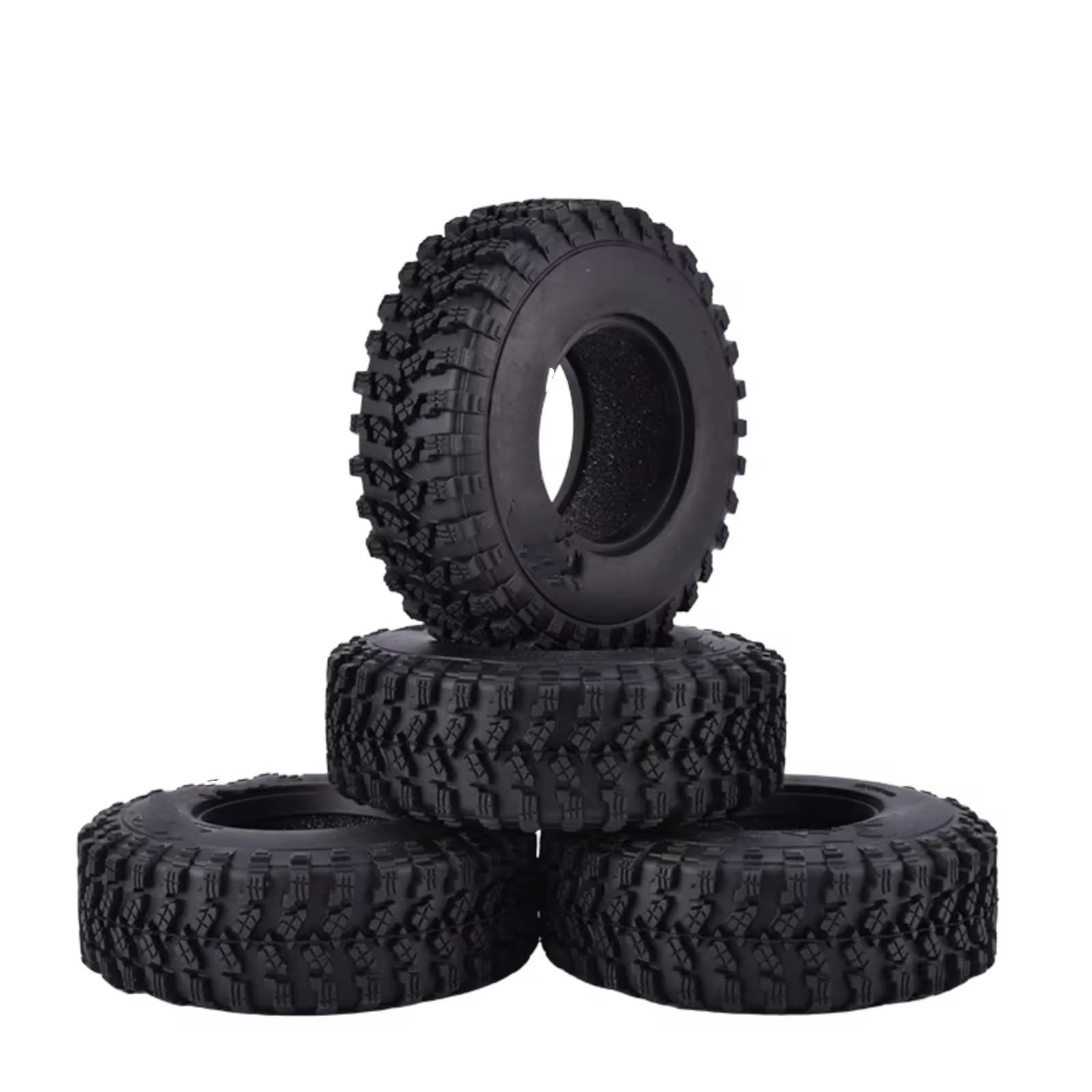 Neumáticos Coche RC Compatible con Traxxas para Redcat para SCX10 para AXIAL TF2 1/10 Piezas para Coche RC Crawler 4 Neumáticos De Goma AUSTAR AX-8020 De 1,9 Pulgadas Y 105 Mm