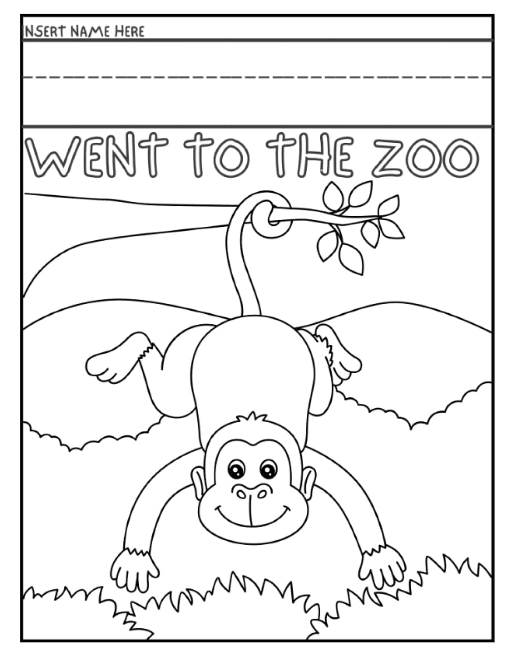 ZOO COLORING BOOK FOR KIDS: Coloring our way to the zoo!
