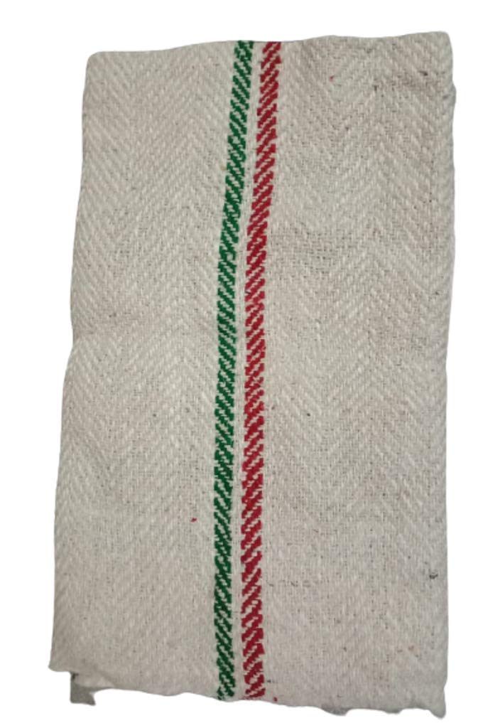 Cotton Wet/Dry Floor Duster/Pocha/Mop Large Size 30" * 36" Bleached Off White Set of 2 by Asha @ Store